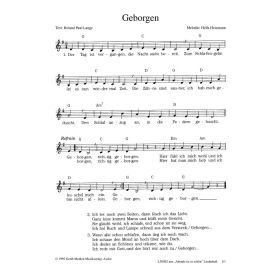 Produktbild des Artikels Geborgen (Noten - Download)