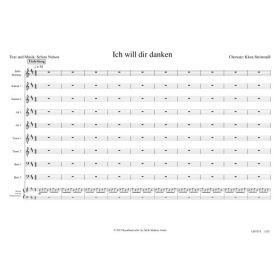 Produktbild des Artikels Ich will dir danken (Noten - Download)