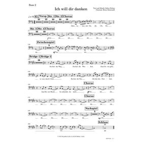 Produktbild des Artikels Ich will dir danken (Bass 2) (Noten - Download)