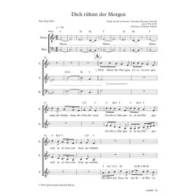 Produktbild des Artikels Noten - Download Dich rühmt der Morgen