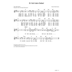 Produktbild des Artikels Gott hört dein Gebet / He Will Listen To You (Noten - Download)