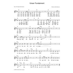 Produktbild des Artikels Unser Fundament (Noten - Download)