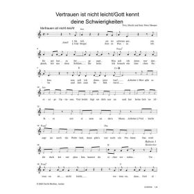 Produktbild des Artikels Vertrauen ist nicht leicht / Gott kennt deine Schwierigkeiten (Noten - Download)