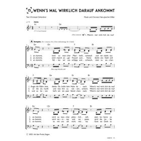Produktbild des Artikels Noten - Download Wenn's mal wirklich darauf ankommt (Chor)