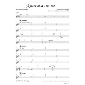 Produktbild des Artikels Noten - Download Unfassbar - Er lebt (Bandsheet)