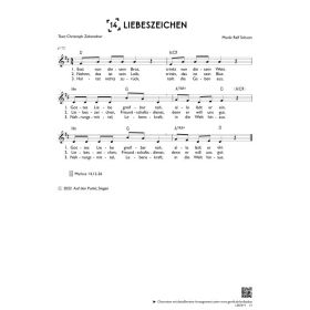 Produktbild des Artikels Liebeszeichen (einstimmig) (Noten - Download)