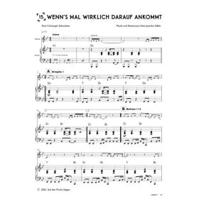 Produktbild des Artikels Noten - Download Wenn's mal wirklich darauf ankommt (Klavier)