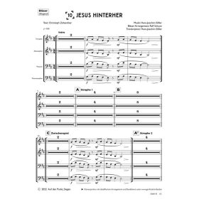Produktbild des Artikels Jesus hinterher (Bläser) (Noten - Download)