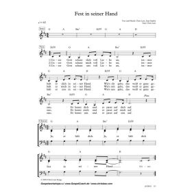 Produktbild des Artikels Fest in seiner Hand (Noten - Download)