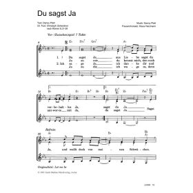 Produktbild des Artikels Du sagst Ja / Let me be (Noten - Download)