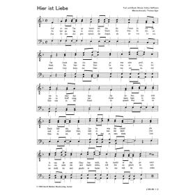 Produktbild des Artikels Hier ist Liebe (Noten - Download)