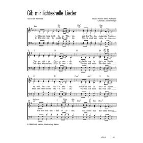 Gib mir lichteshelle Lieder