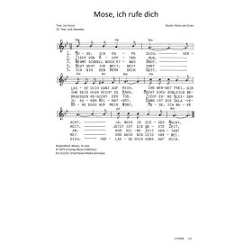 Produktbild des Artikels Mose, ich rufe dich / Mozez, ik roep (Noten - Download)