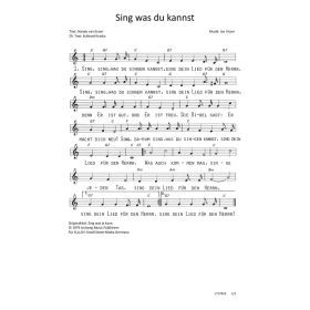 Produktbild des Artikels Sing, was du kannst / Zing wat je kann (Noten - Download)