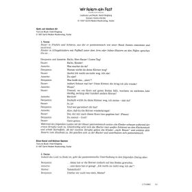 Produktbild des Artikels Wir feiern ein Fest (Szenentexte) (Noten - Download)