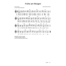 Produktbild des Artikels Frühe am Morgen / Vroeg in de morgen (Noten - Download)