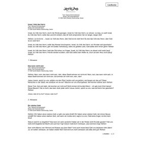 Produktbild des Artikels Jericho (Liedtexte) (Noten - Download)