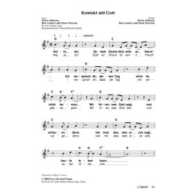 Produktbild des Artikels Noten - Download Kontakt mit Gott / Making It Connect