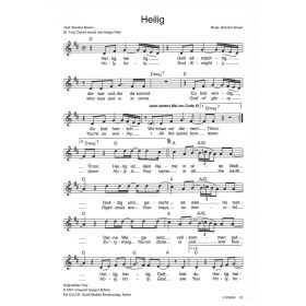 Produktbild des Artikels Heilig / Holy (Noten - Download)