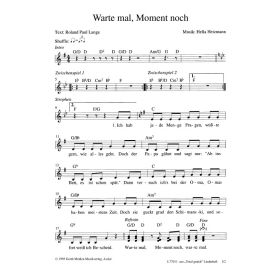 Produktbild des Artikels Warte mal, Moment noch (Noten - Download)