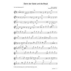 Produktbild des Artikels Denn der Geist und die Braut (Noten - Download)