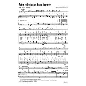 Produktbild des Artikels Beten heisst: nach Hause kommen (Noten - Download)