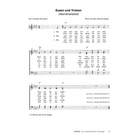 Produktbild des Artikels Essen und Trinken (Noten - Download)