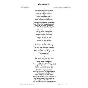 Produktbild des Artikels Ich bin bei dir (Noten - Download)
