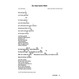 Produktbild des Artikels Du hast keine Wahl (Noten - Download)