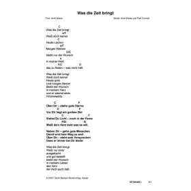 Produktbild des Artikels Was die Zeit bringt (Noten - Download)