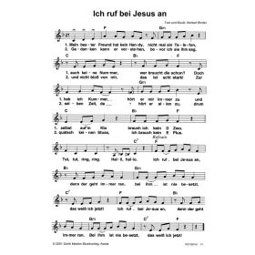 Produktbild des Artikels Ich ruf bei Jesus an (Noten - Download)