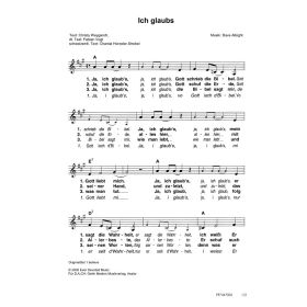 Produktbild des Artikels Noten - Download Ich glaubs / I believe