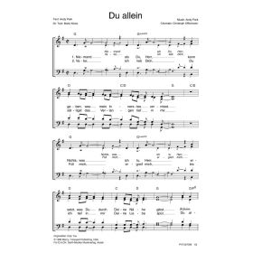 Produktbild des Artikels Du allein / Only you (Noten - Download)