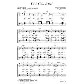 Produktbild des Artikels Sei willkommen, Herr / We welcome you (Noten - Download)