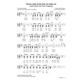 Produktbild des Artikels Komm, jetzt ist die Zeit wir beten an / Come Now Is The Time To Worship (Noten - Download)