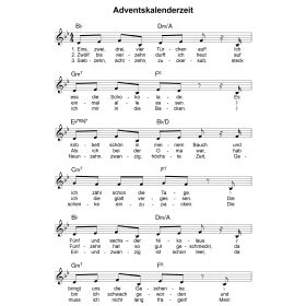 Produktbild des Artikels Adventskalenderzeit (Noten - Download)