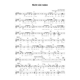 Produktbild des Artikels Nicht viel reden (Noten - Download)