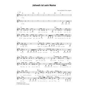 Produktbild des Artikels Jahweh ist sein Name (Noten - Download)