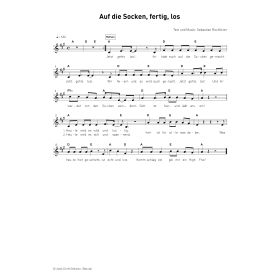 Produktbild des Artikels Auf die Socken fertig los (Noten - Download)