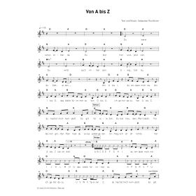Produktbild des Artikels Von A bis Z (Noten - Download)