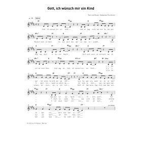 Produktbild des Artikels Gott ich wünsch mir ein Kind (Noten - Download)