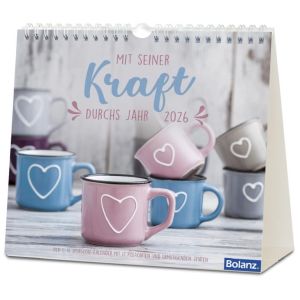 Produktbild des Artikels Mit seiner Kraft durchs Jahr 2026 - Postkartenkalender (Kalender - Spiralbindung)
