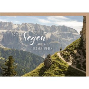 Produktbild des Artikels Faltkarte "Gottes Segen" - Wanderweg (Schreibwaren)