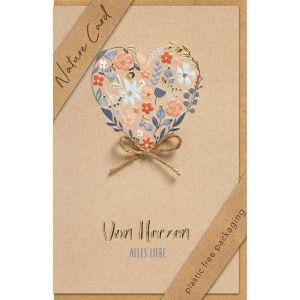 Produktbild des Artikels Faltkarte "Von Herzen" (Schreibwaren)
