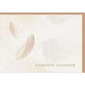Produktbild des Artikels Faltkarte "Aufrichtige Anteilnahme" , veredelt (Schreibwaren)