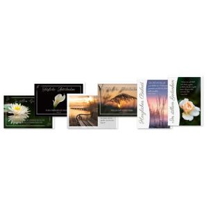 Produktbild des Artikels Faltkarten Trauer - 6er Set (Schreibwaren)