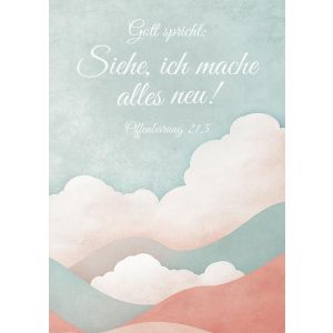 Produktbild des Artikels Jahreslosung 2026 - Poster A3 "Wolken" ()
