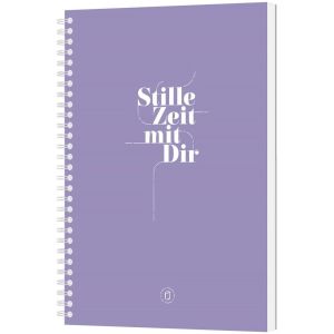 Produktbild des Artikels Stille Zeit mit Dir - Notizbuch (Flieder) (Schreibwaren - Spiralbindung)