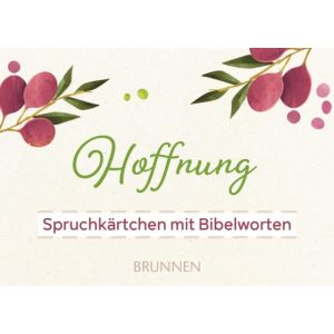 Produktbild des Artikels Spruchkärtchen mit Bibelworten 1 "Hoffnung" (Schreibwaren)