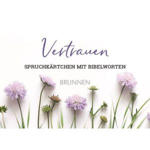 Produktbild des Artikels Spruchkärtchen mit Bibelworten 2 "Vertrauen" (Schreibwaren)
